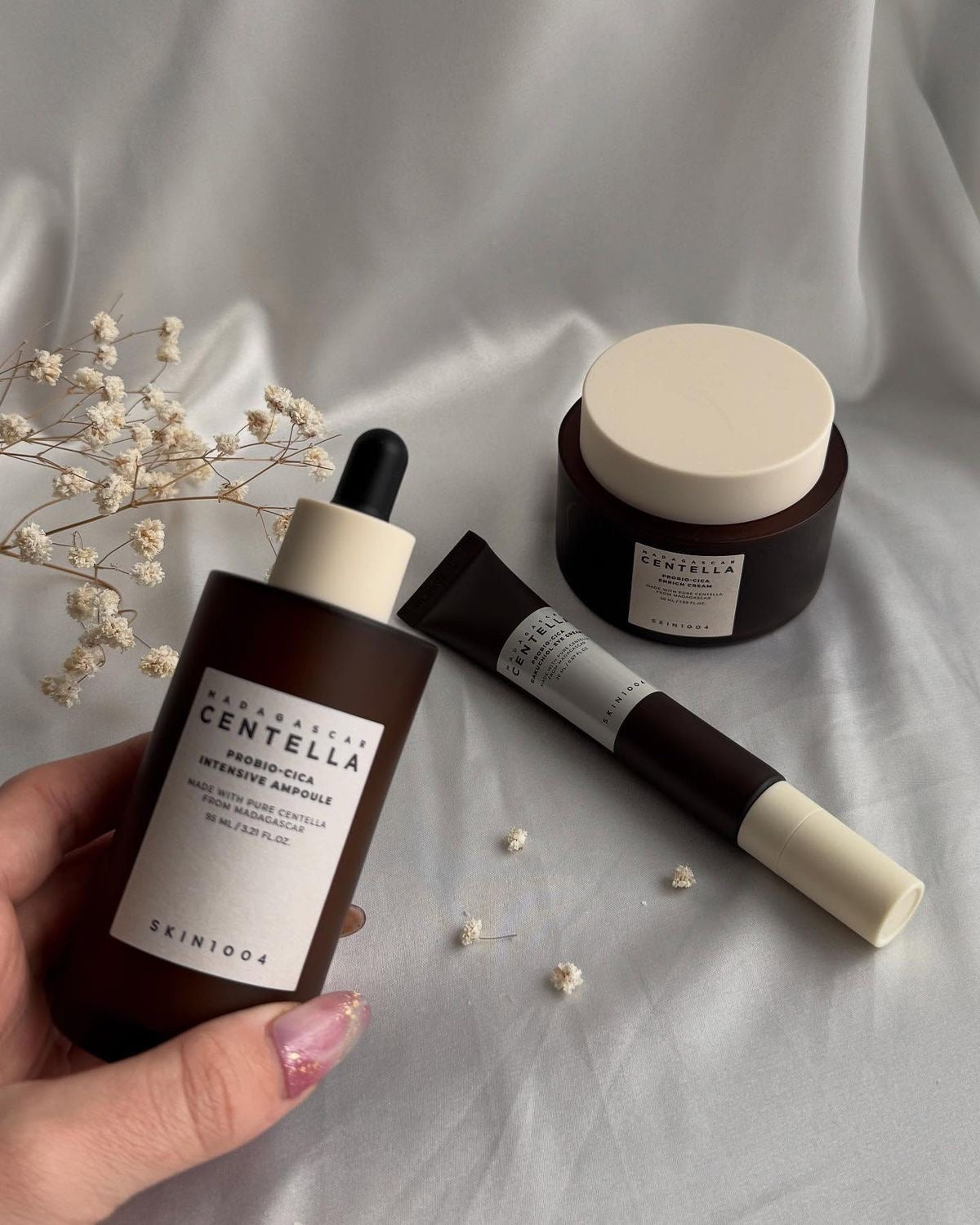 SKIN1004 Centella Probio_Cica Viral Trio Set ( Ampoule + Mosturizing Cream + Eye Cream)