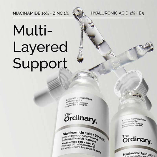 The Ordinary Most Loved Dou ( Nicinamide 10%_ Zinc1% + Hyaluronic Acid 2%_ B5(with Ceamides) )