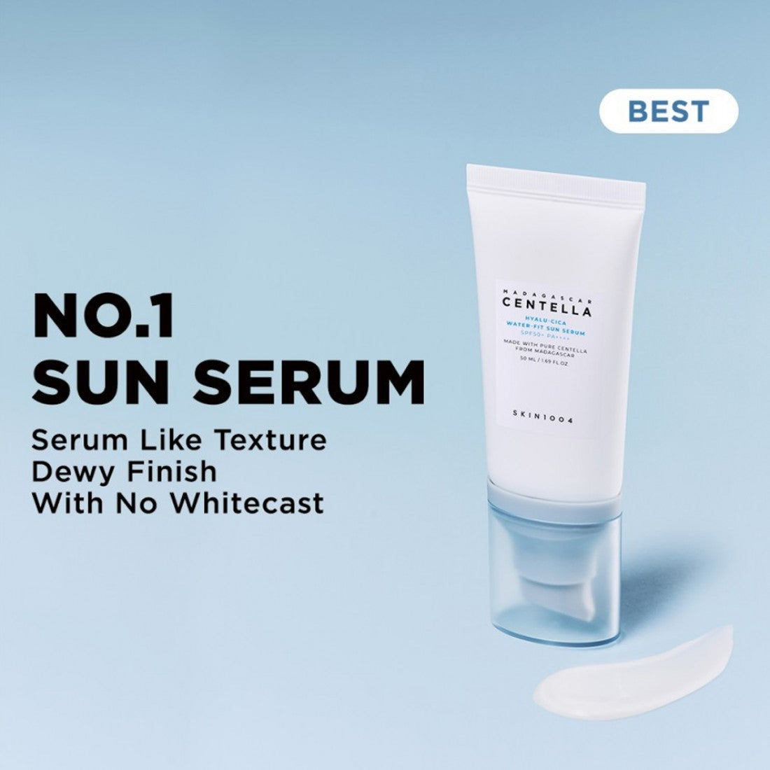 SKIN1004_ Madagascar Centella Hyalu Cica Water Fit Sun Serum SPF50+++_50ml