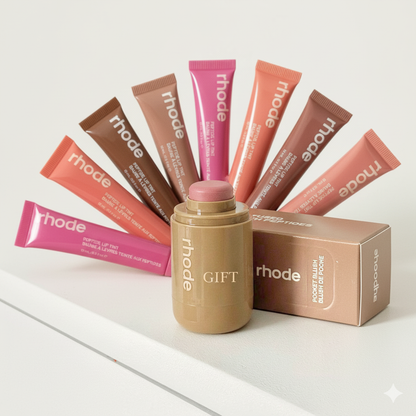 Rhode_ The Peptide Lip Tints 8pc + Rhode Pocket Blush (FREE)