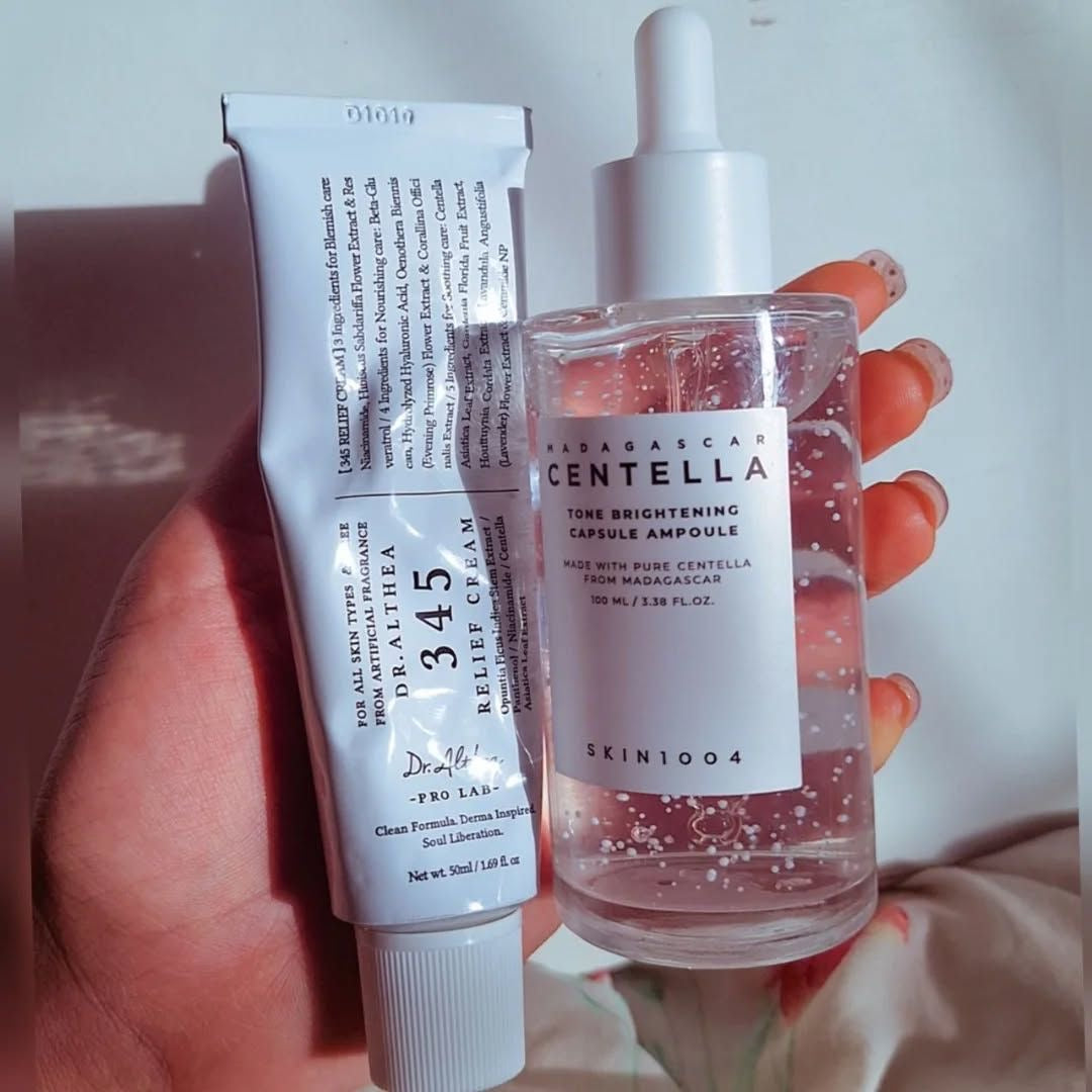 SKIN1004 Centella Brightening Ampoule + Dr. Althea 345 Relief Cream Dou