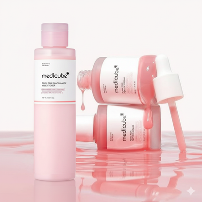 Medicube Viral Bundle Dou ( Medicube PDRN Pink Nicinamide Milky Toner + PDRN Pink Peptide Serum )