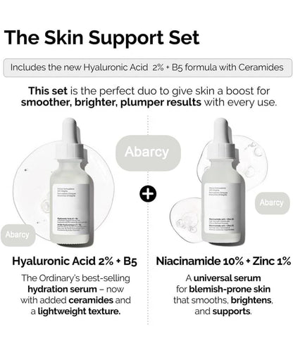 The Ordinary Most Loved Dou ( Nicinamide 10%_ Zinc1% + Hyaluronic Acid 2%_ B5(with Ceamides) )