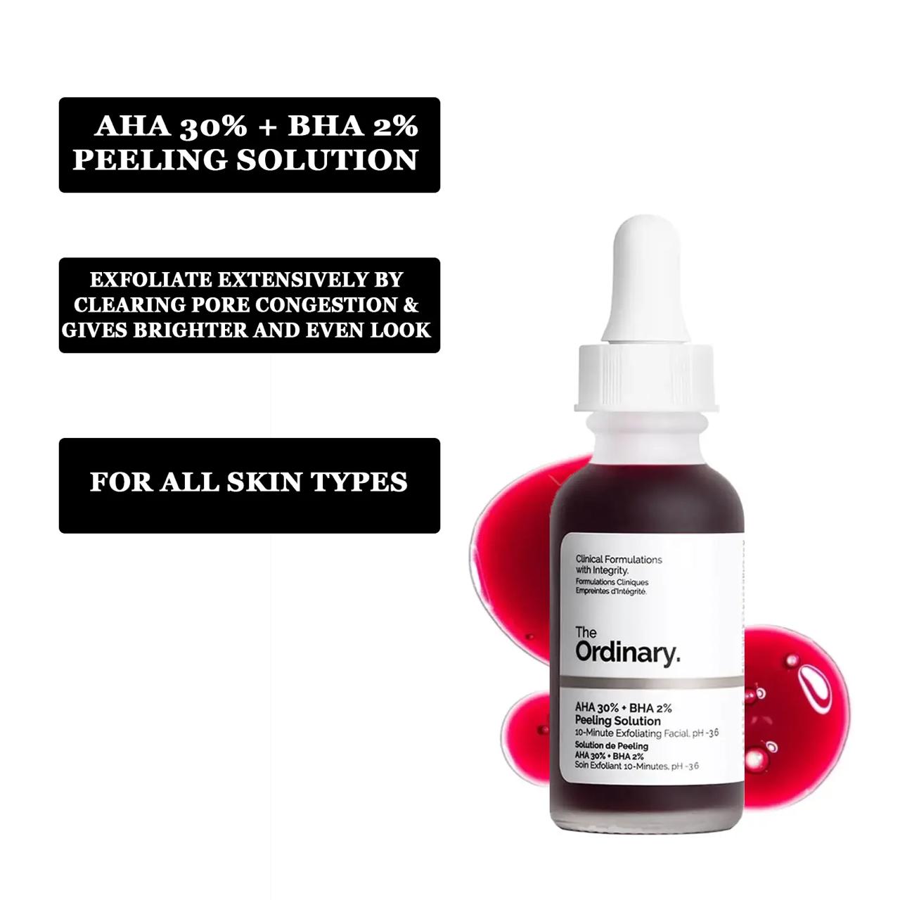 The Ordianry AHA 30% + BHA 2% Peeling Solution